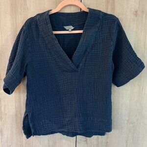 Faherty Dune Cotton Gauze Popover